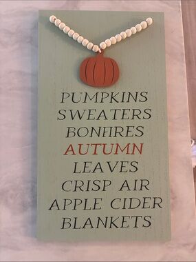 Fall Wooden Board Decor